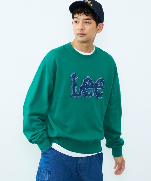 Lee(リー)の「Lee/リー デニムロゴパッチスウェット(スウェット・メンズ・オフホワイト/レッド/グリーン・SMALL/MEDIUM/X-LARGE/LARGE)」の15枚目の写真