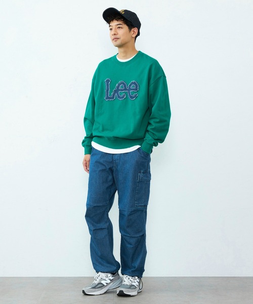 Lee(リー)の「Lee/リー デニムロゴパッチスウェット(スウェット・メンズ・オフホワイト/レッド/グリーン・SMALL/MEDIUM/X-LARGE/LARGE)」の21枚目の写真
