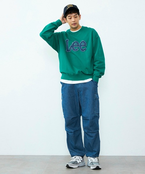 Lee(リー)の「Lee/リー デニムロゴパッチスウェット(スウェット・メンズ・オフホワイト/レッド/グリーン・SMALL/MEDIUM/X-LARGE/LARGE)」の22枚目の写真