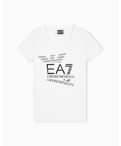 EMPORIO ARMANI EA7(エンポリオアルマーニイーエーセブン)の「<オンライン限定>【エンポリオ アルマーニ EA7】Logo Series Tシャツ ストレッチジャージー(Tシャツ/カットソー・レディース・ブルー系/ネイビー/サンドグレー/ホワイト・SMALL/X-SMALL/LARGE/MEDIUM/X-LARGE)」の9枚目の写真