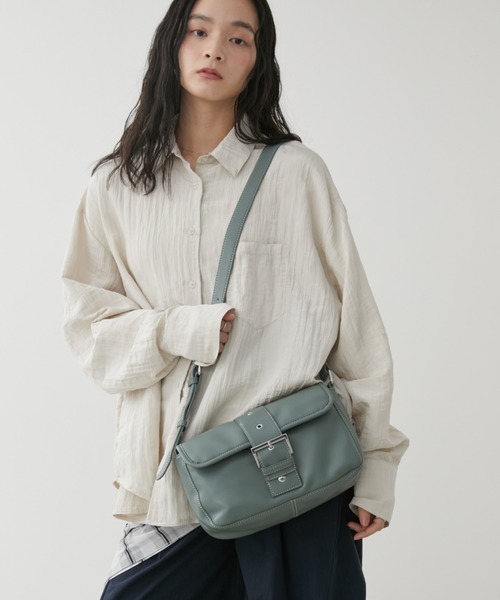 Aunt Marie's（アントマリーズ）の「フロントベルトフラップショルダーバッグ（ショルダーバッグ・レディース・グリーン/ブラック/イエロー・FREE）」の7枚目の写真