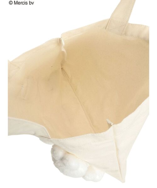 merry jenny（メリージェニー）の「リボンもこもこmiffyトート（トートバッグ・レディース・ブラック/アイボリー・FREE）」の15枚目の写真