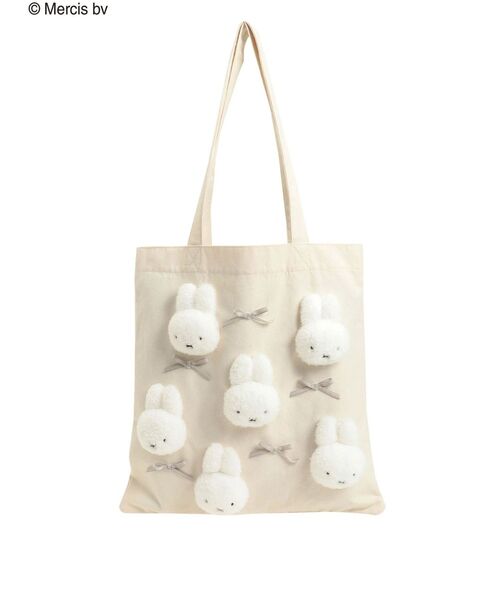 merry jenny（メリージェニー）の「リボンもこもこmiffyトート（トートバッグ・レディース・ブラック/アイボリー・FREE）」の17枚目の写真