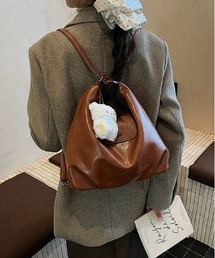 WEGO/2WAY変形フェイクレザーリュック/ショルダーバック
