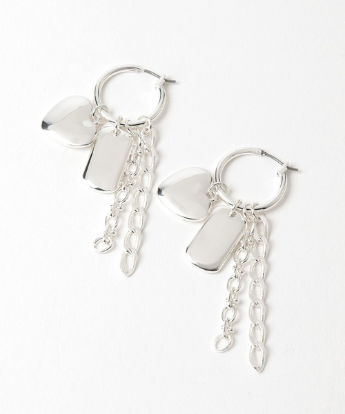 HARE（ハレ）の「モチーフツキピアス(HARE)（ピアス（両耳用）・レディース・シルバー・FREE）」の8枚目の写真