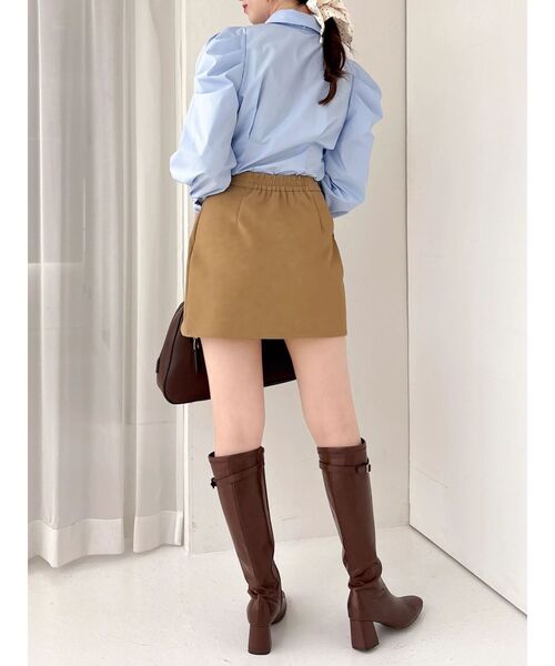 dazzlin（ダズリン）の「2WAYボウタイタックペプラムブラウス（シャツ/ブラウス・レディース・その他1/ブルー/オフホワイト・FREE）」の12枚目の写真