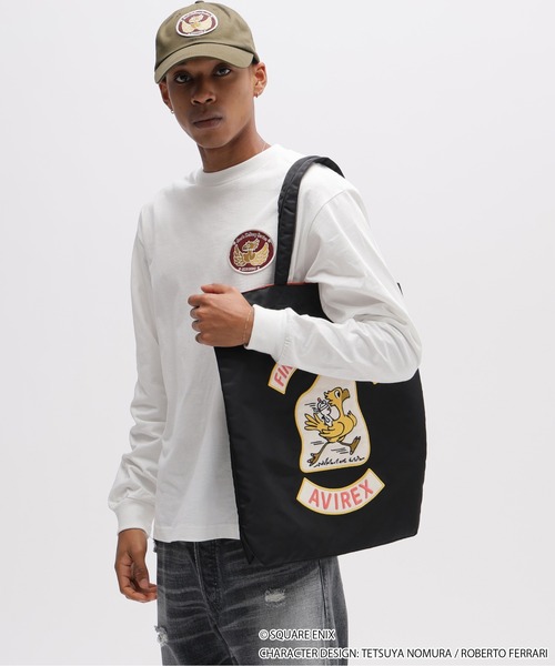 AVIREX × FINAL FANTASY VII REMAKE》FLIGHT NYLON TOTE BAG CHOCOBO