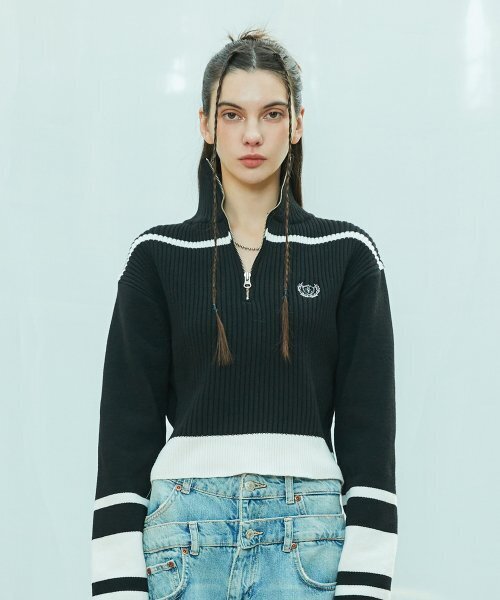 LARTIGENT(ラーティゼン)の「L9 HALF ZIP-UP KNIT(BLACK)(ニット/セーター・レディース・その他・FREE)」の5枚目の写真