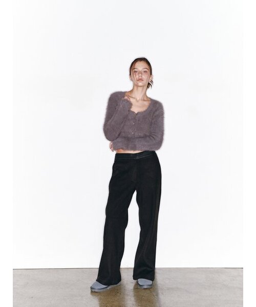 ASURA(アスラ)の「リブニットパンツ (ブラック)(その他パンツ・レディース・その他・ONE SIZE)」の1枚目の写真