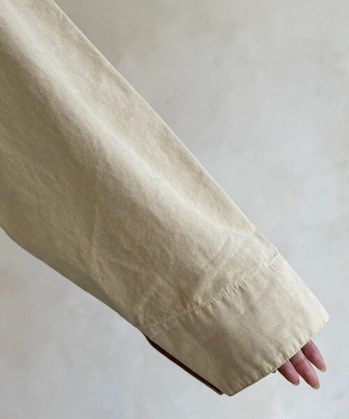 CPCM（シーピーシーエム）の「襟配色ワークジャケット（ブルゾン・レディース・グリーン/キャメル/アイボリー・MEDIUM/SMALL）」の21枚目の写真