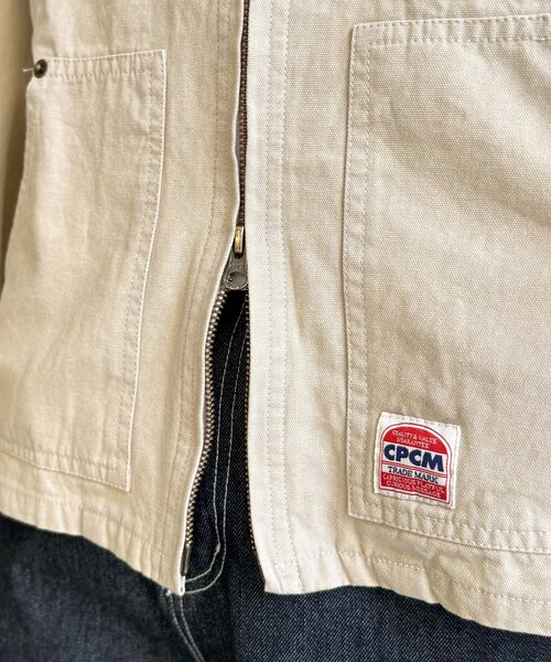 CPCM（シーピーシーエム）の「襟配色ワークジャケット（ブルゾン・レディース・グリーン/キャメル/アイボリー・MEDIUM/SMALL）」の22枚目の写真