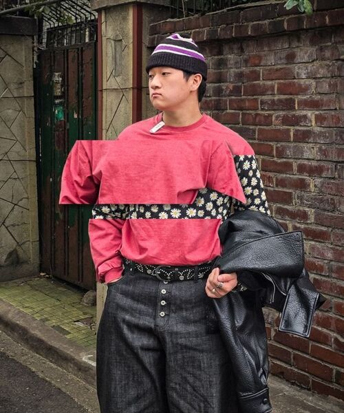 CARGOBROS(カーゴブロス)の「ピグメントプランオーバーサイズロングスリーブ(ピンク)(Tシャツ/カットソー・メンズ・その他・FREE)」の10枚目の写真