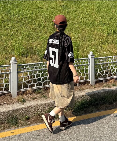 LMCの「ブラッシュウォッシュデニムカーペンターショーツサンド(その他パンツ・レディース・その他・S/M/L)」の6枚目の写真