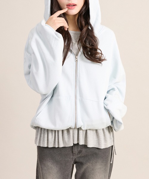 apres jour mignon(アプレジュールミニョン)の「裾フリルレイヤードトップス(Tシャツ/カットソー・レディース・ブラック/オフホワイト/杢グレー・フリー/LARGE)」の9枚目の写真