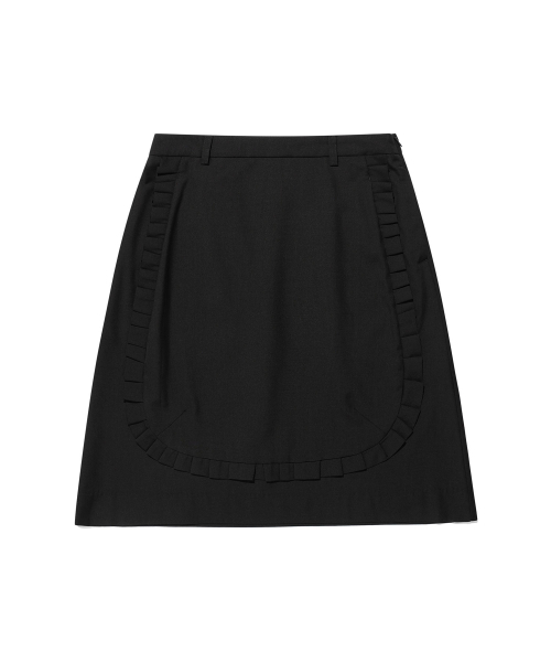 NICE GHOST CLUB(ナイスゴーストクラブ)の「FFATS FRILL LAYERED SKIRT PANTS_BLACK(NG2EFUPA15A)(その他パンツ・レディース・ブラック・S/M)」の3枚目の写真