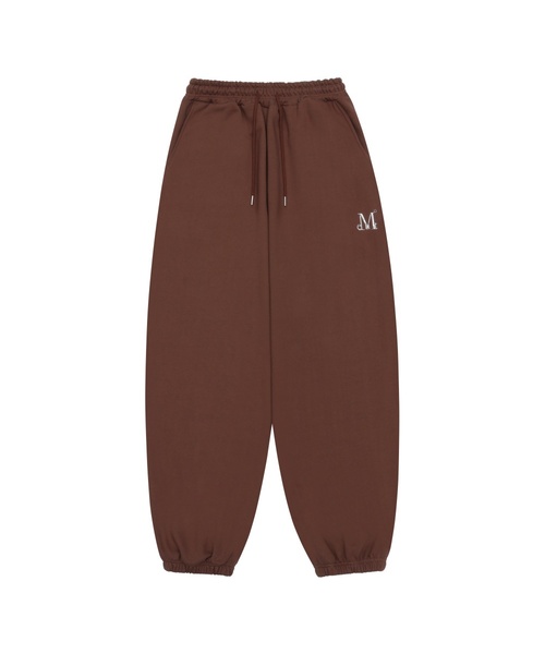 MUCENT(ムセント)の「ラッシュメタルロゴジョガースウェットワイドパンツ(4カラー)(スウェットパンツ・レディース・ブラウン/ブラック系/ブラック系1/グレー系/グレー系2/アイボリー系1/アイボリー系2・S/L)」の5枚目の写真