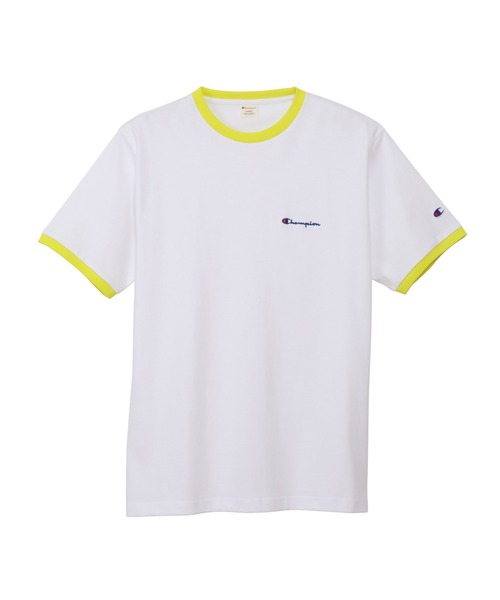 Champion（チャンピオン）の「【Champion/チャンピオン】メンズ メンズカジュアル ショートスリーブリンガーTシャツ（Tシャツ/カットソー・メンズ・ライトイエロー/ライトピンク/ライトオレンジ系・X-LARGE/LARGE/MEDIUM）」の8枚目の写真