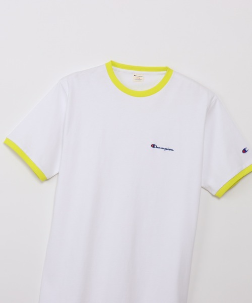 Champion（チャンピオン）の「【Champion/チャンピオン】メンズ メンズカジュアル ショートスリーブリンガーTシャツ（Tシャツ/カットソー・メンズ・ライトイエロー/ライトピンク/ライトオレンジ系・X-LARGE/LARGE/MEDIUM）」の10枚目の写真