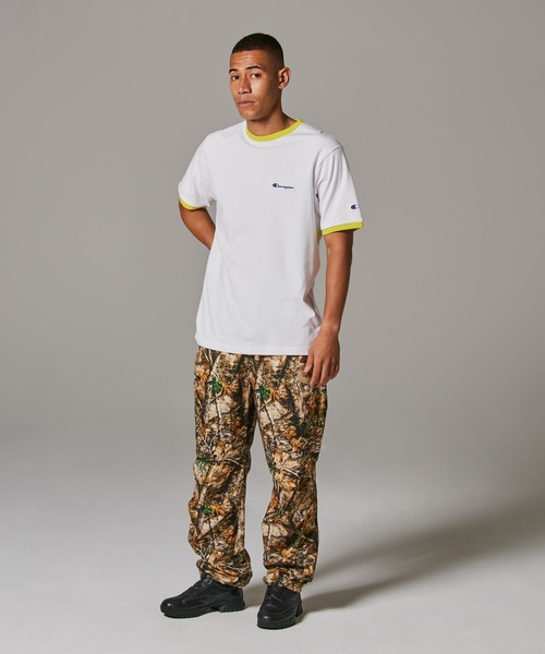 Champion（チャンピオン）の「【Champion/チャンピオン】メンズ メンズカジュアル ショートスリーブリンガーTシャツ（Tシャツ/カットソー・メンズ・ライトイエロー/ライトピンク/ライトオレンジ系・X-LARGE/LARGE/MEDIUM）」の5枚目の写真