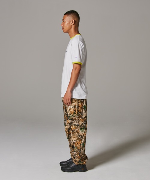 Champion（チャンピオン）の「【Champion/チャンピオン】メンズ メンズカジュアル ショートスリーブリンガーTシャツ（Tシャツ/カットソー・メンズ・ライトイエロー/ライトピンク/ライトオレンジ系・X-LARGE/LARGE/MEDIUM）」の6枚目の写真