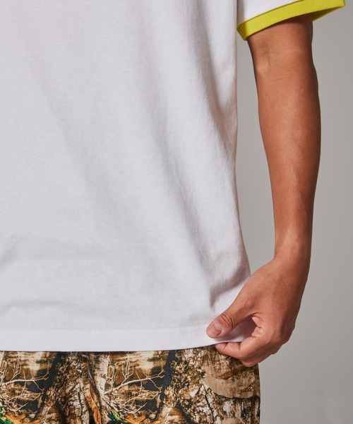 Champion（チャンピオン）の「【Champion/チャンピオン】メンズ メンズカジュアル ショートスリーブリンガーTシャツ（Tシャツ/カットソー・メンズ・ライトイエロー/ライトピンク/ライトオレンジ系・X-LARGE/LARGE/MEDIUM）」の20枚目の写真