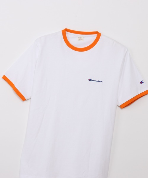 Champion（チャンピオン）の「【Champion/チャンピオン】メンズ メンズカジュアル ショートスリーブリンガーTシャツ（Tシャツ/カットソー・メンズ・ライトイエロー/ライトピンク/ライトオレンジ系・X-LARGE/LARGE/MEDIUM）」の16枚目の写真