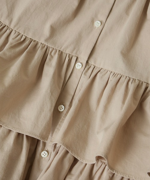 SALON adam et rope'（サロン アダム エ ロペ）の「【WEB限定】フリルギャザーブラウス（シャツ/ブラウス・レディース・ホワイト/ベージュ/サックスブルー・FREE）」の17枚目の写真