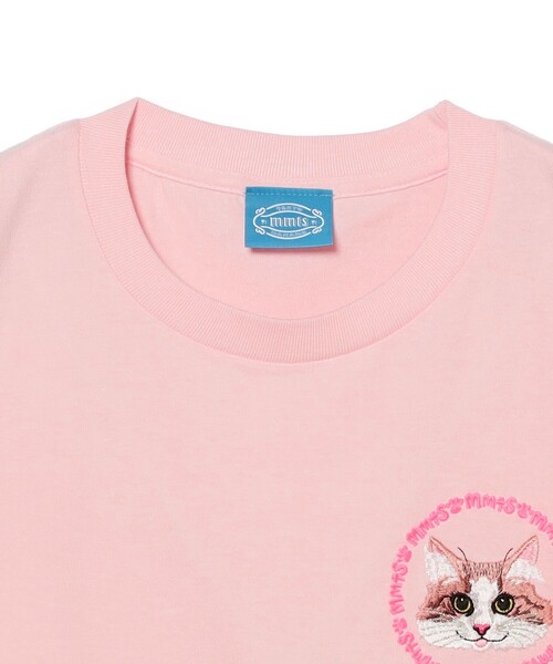 mmts(マミタス)の「ラブリーピンク刺繍 Tシャツ 旅行 レイヤード 洗濯可能 主役トップス ライブ(Tシャツ/カットソー・レディース・ホワイト/ピンク・L/M/XL/S)」の10枚目の写真