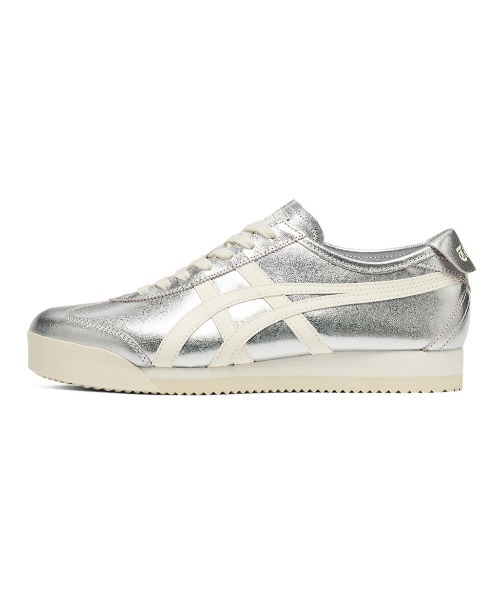 Onitsuka Tiger(オニツカタイガー)の「MEXICO 66 PF / メキシコ 66 ピーエフ(スニーカー・レディース・シルバー系その他・23.5/24.5/22.5/27.5/26.5/25.5/28.5/28/27/26/25/24/23)」の4枚目の写真