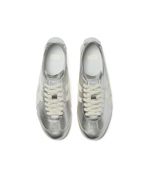 Onitsuka Tiger(オニツカタイガー)の「MEXICO 66 PF / メキシコ 66 ピーエフ(スニーカー・レディース・シルバー系その他・23.5/24.5/22.5/27.5/26.5/25.5/28.5/28/27/26/25/24/23)」の5枚目の写真