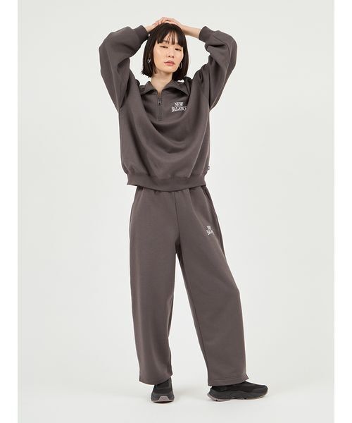 NEW BALANCE（ニューバランス）の「【New Balance for emmi】Track side フリースバレルパンツ（その他パンツ・レディース・チャコールグレー・M/S）」の4枚目の写真