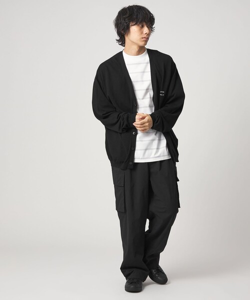CITEN(シテン)の「<CITEN>コットンカシミヤニットVネックカーデ(カーディガン/ボレロ・メンズ・ネイビー/ブラック・L/M)」の6枚目の写真
