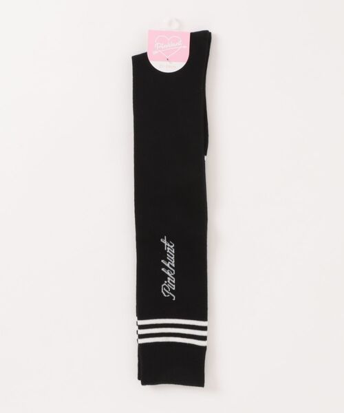 PINKHUNT（ピンクハント）の「PINKHUNT 本ライン ニーハイソックス 1516（ソックス/靴下・キッズ・ホワイト/ブラック・17-20/21-24cm）」の3枚目の写真