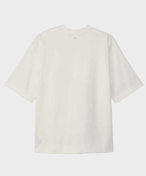 CINOH(チノ)の「REFINA BIG T-SHIRT(Tシャツ/カットソー・メンズ・オフホワイト/ブラック・44/46/48)」の4枚目の写真