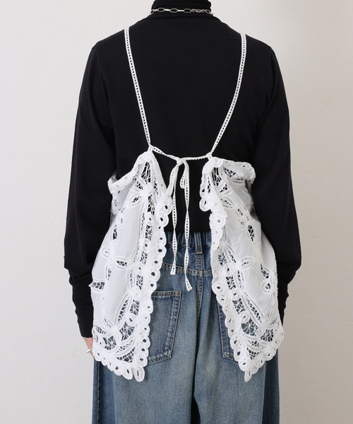 JOURNAL STANDARD LUXE(ジャーナルスタンダード ラックス)の「《追加》バテンレース キャミブラウス(シャツ/ブラウス・レディース・ブラック/ホワイト・FREE)」の18枚目の写真