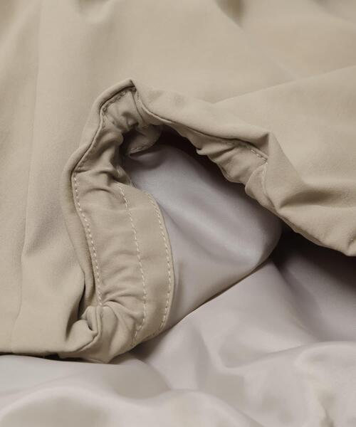 URBAN RESEARCH DOORS（アーバンリサーチドアーズ）の「撥水中綿ノーカラーコート | 軽量/中綿ジャケット/通勤/オフィスカジュアル/防寒（その他アウター・レディース・ブラック/ベージュ・FREE）」の4枚目の写真