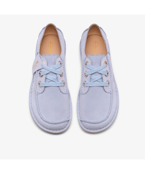 Clarks（クラークス）の「Funny Dream / ファニードリーム (ライトブルースエード)（モカシン/デッキシューズ・レディース・ブルー・UK4.5/UK4/UK3.5/UK3/UK6/UK5.5/UK5）」の6枚目の写真