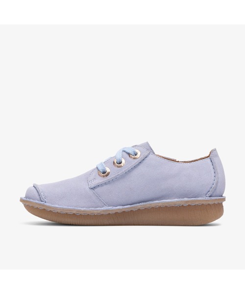 Clarks（クラークス）の「Funny Dream / ファニードリーム (ライトブルースエード)（モカシン/デッキシューズ・レディース・ブルー・UK4.5/UK4/UK3.5/UK3/UK6/UK5.5/UK5）」の2枚目の写真