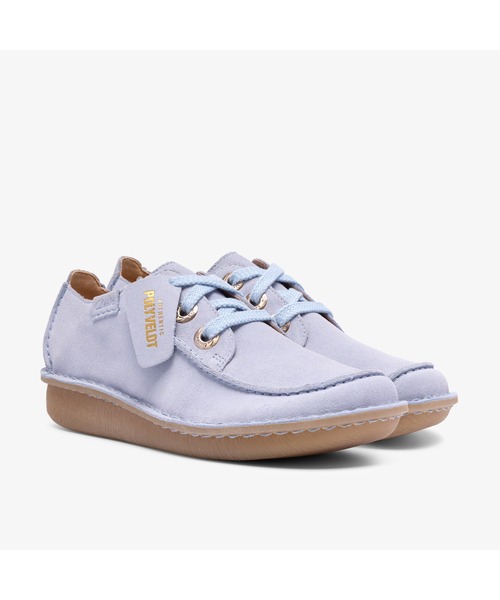 Clarks（クラークス）の「Funny Dream / ファニードリーム (ライトブルースエード)（モカシン/デッキシューズ・レディース・ブルー・UK4.5/UK4/UK3.5/UK3/UK6/UK5.5/UK5）」の4枚目の写真