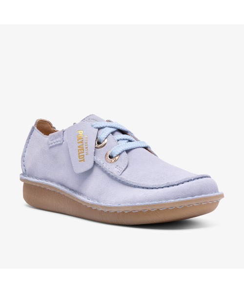 Clarks（クラークス）の「Funny Dream / ファニードリーム (ライトブルースエード)（モカシン/デッキシューズ・レディース・ブルー・UK4.5/UK4/UK3.5/UK3/UK6/UK5.5/UK5）」の7枚目の写真