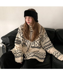 Nordic Toggle Button Knit Cardigan
