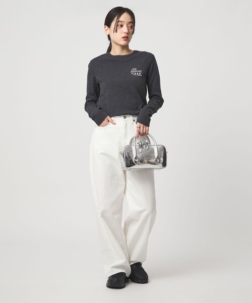 green label relaxing（グリーンレーベルリラクシング）の「＜LENK＞ボストンバッグ（ボストンバッグ・レディース・シルバー/ブラック・FREE）」の3枚目の写真