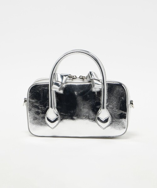 green label relaxing（グリーンレーベルリラクシング）の「＜LENK＞ボストンバッグ（ボストンバッグ・レディース・シルバー/ブラック・FREE）」の7枚目の写真