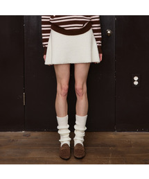 Poki Boucle Knit Skirt (Cream)