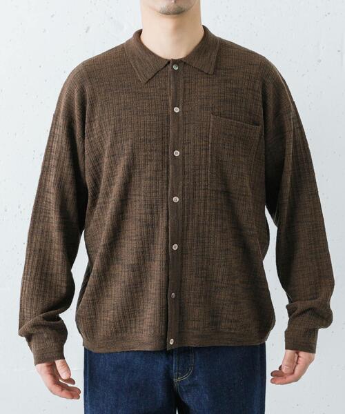 crepuscule Crepe Knit Shirts（シャツ/ブラウス）｜crepuscule