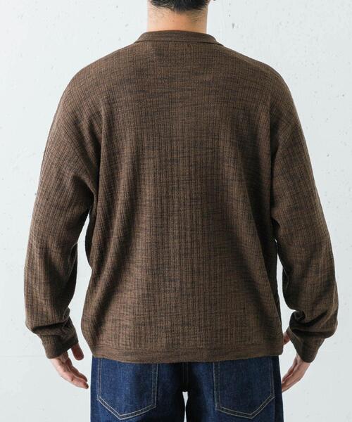 crepuscule(クレプスキュール)の「crepuscule Crepe Knit Shirts(シャツ/ブラウス・メンズ・ブラック/ブラウン・1/2)」の11枚目の写真