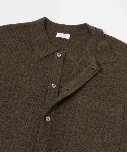 crepuscule(クレプスキュール)の「crepuscule Crepe Knit Shirts(シャツ/ブラウス・メンズ・ブラック/ブラウン・1/2)」の9枚目の写真