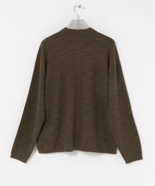 crepuscule(クレプスキュール)の「crepuscule Crepe Knit Shirts(シャツ/ブラウス・メンズ・ブラック/ブラウン・1/2)」の8枚目の写真