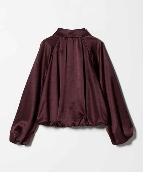 UNITED ARROWS（ユナイテッドアローズ）の「サテン ボリュームギャザー ブルゾン ‐ウォッシャブル‐（ブルゾン・レディース・ワイン/ブラック・36/38）」の16枚目の写真