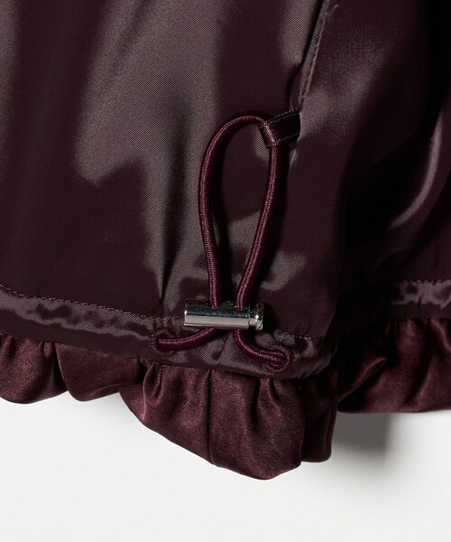 UNITED ARROWS（ユナイテッドアローズ）の「サテン ボリュームギャザー ブルゾン ‐ウォッシャブル‐（ブルゾン・レディース・ワイン/ブラック・36/38）」の21枚目の写真